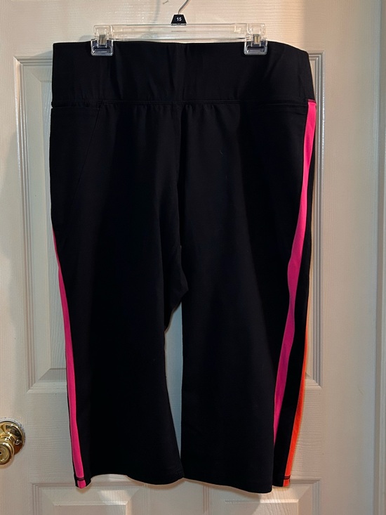 Lane Bryant Pants - Women’s Capri Leggings with Pink Side Stripe